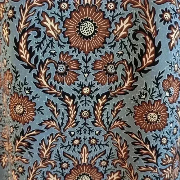 CAbi Women's Blue Brown Provincial Floral Printed Shift Dress Size S Style 3295 - Picture 4 of 10